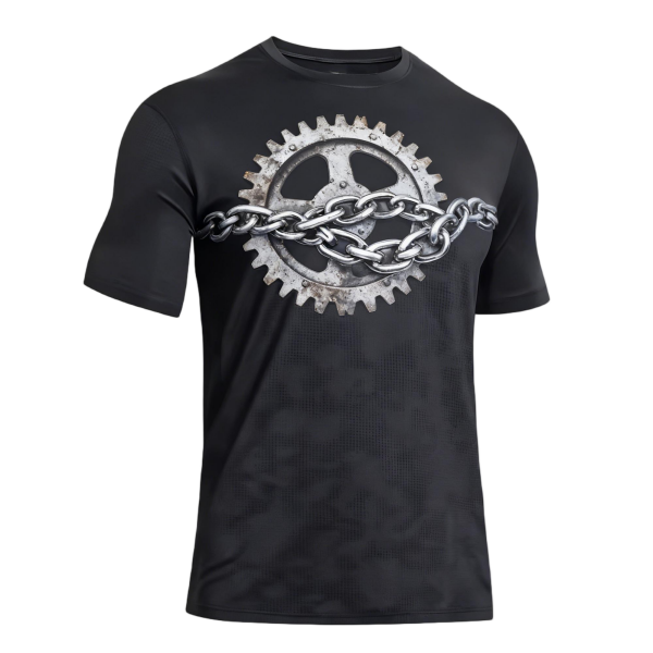 Plus Size Men's Athletic Polyester T-Shirt: Stay Cool & Dry During Fitness Sessions